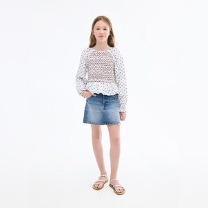 NWT MANGO Kids Denim Short Skirt